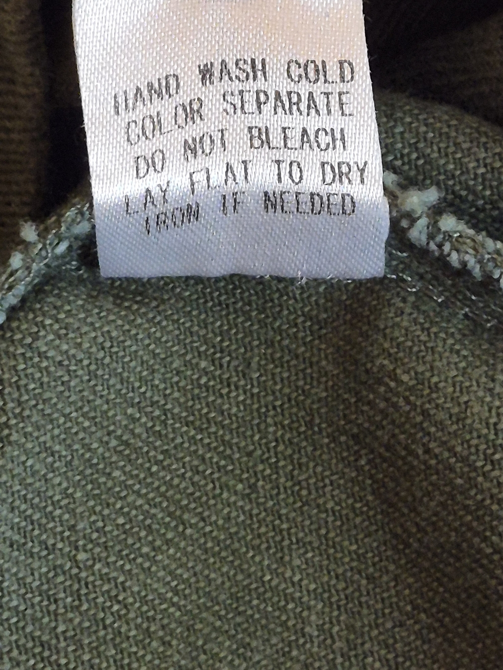 BiBi Olive Green Denim Jacket with Camo Sleeves - Picture 6 of 11